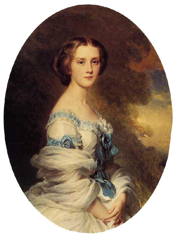 Franz Xaver Winterhalter Melanie de Bussiere, Comtesse Edmond de Pourtales oil painting image